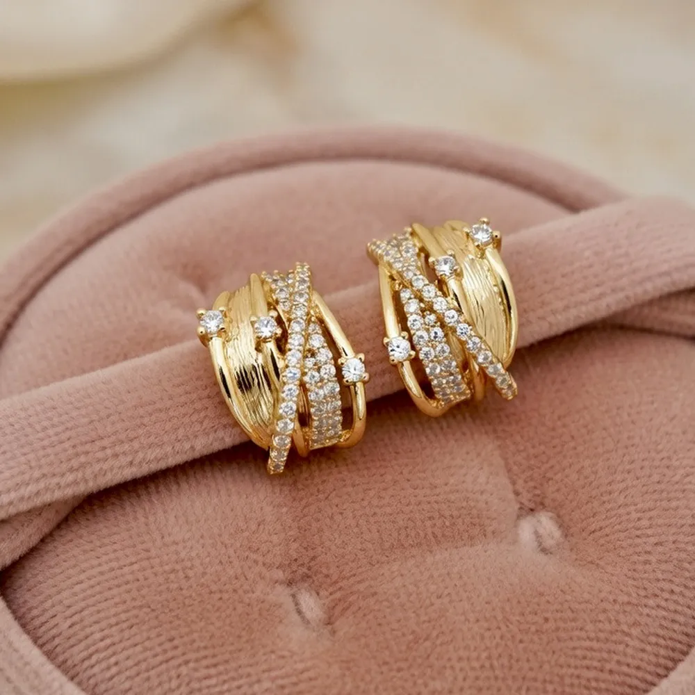 Gold & Crystal Interlace