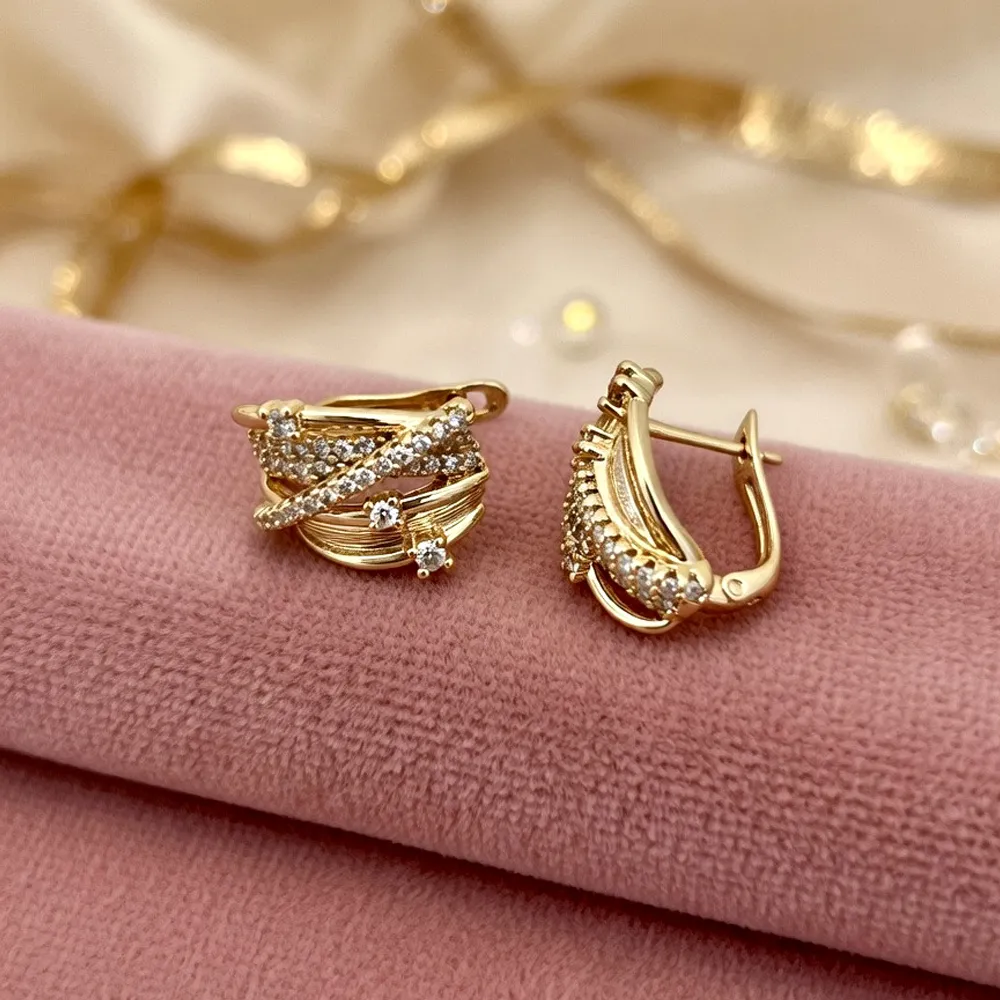 Gold & Crystal Interlace