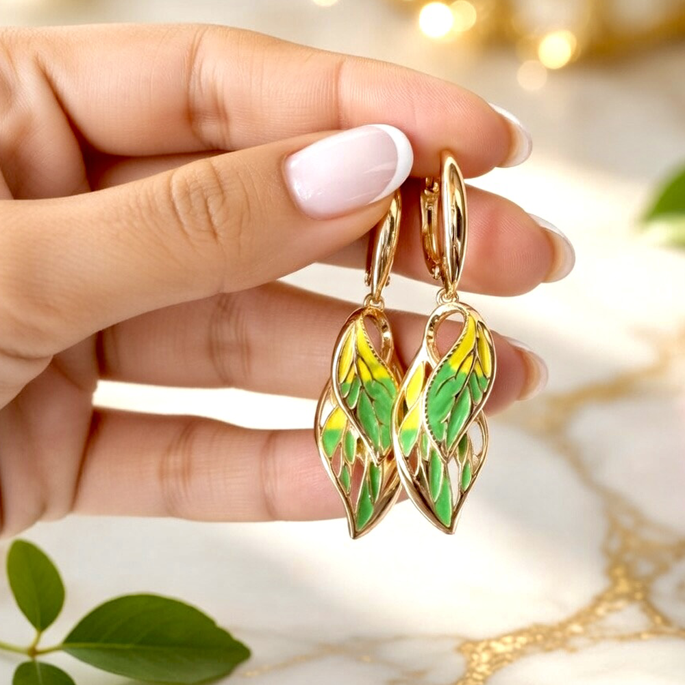 Green Enamel Sunleaf