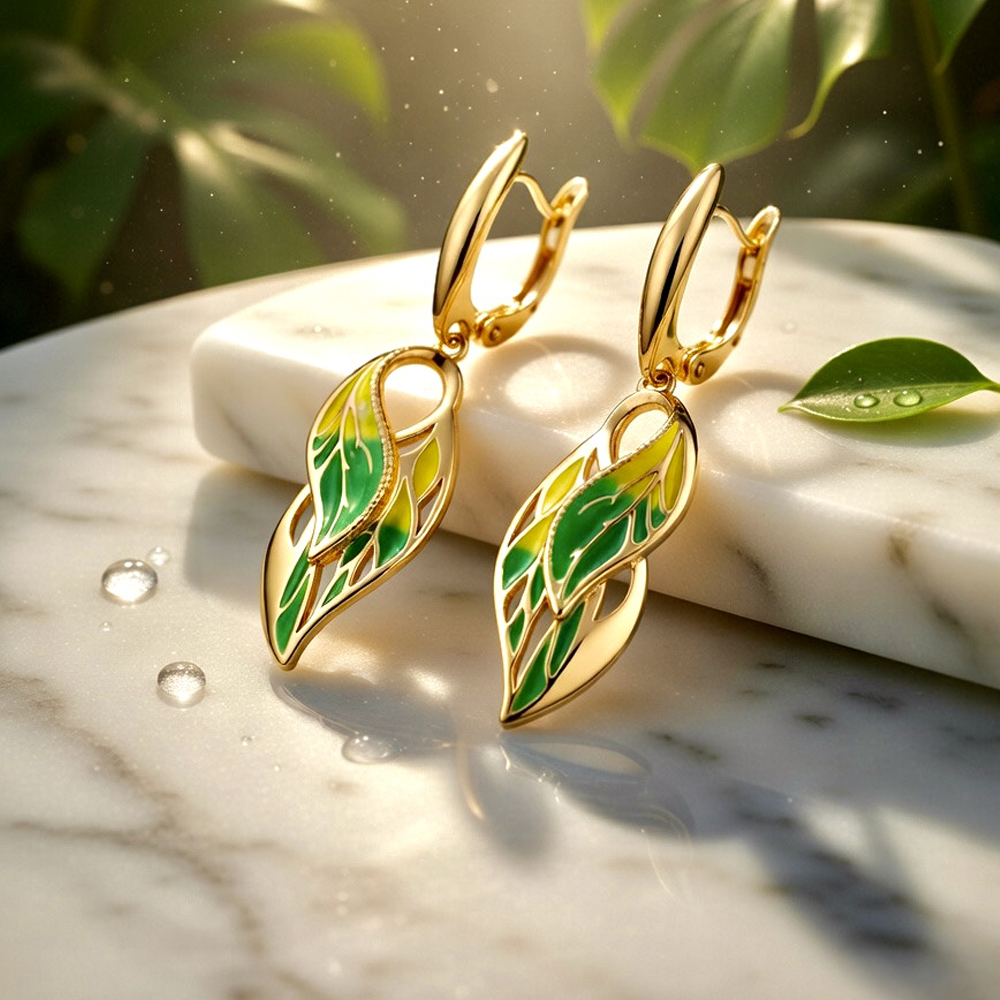 Green Enamel Sunleaf