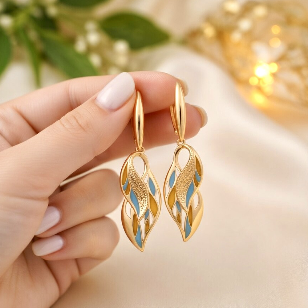 Azure Enamel Sunleaf